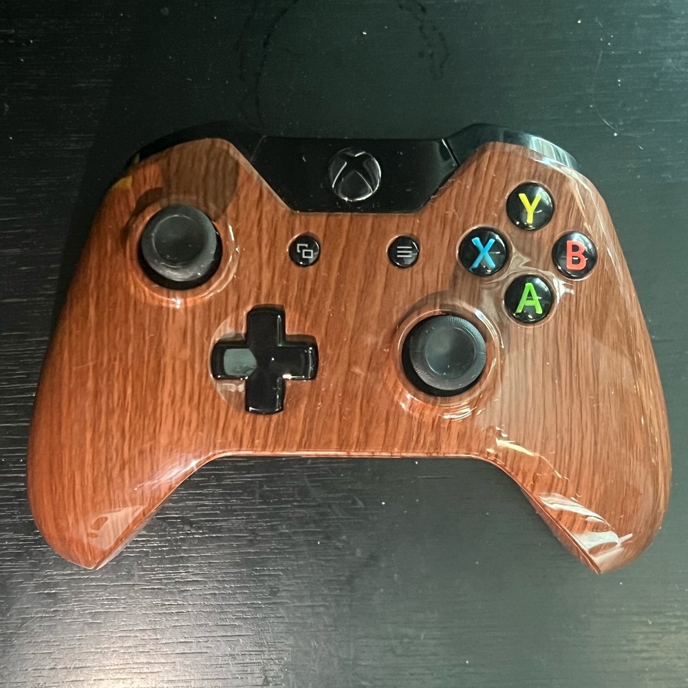 Xbox One Wireless Controller 1708 Wood/ Black (No Stick Drift) Working